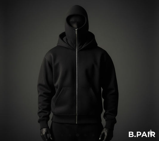 Full Sleeves Zipper Hoodie with Mask
