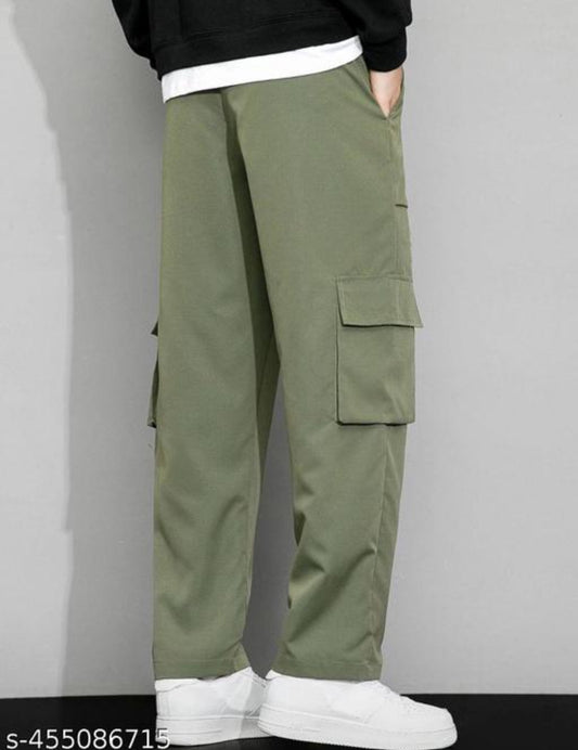 Cotton cargo pants for men