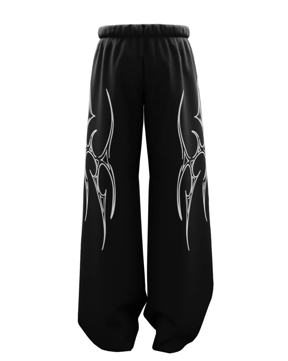 VEDHA BLACK UNISEX STRAIGHT BAGGY PANTS