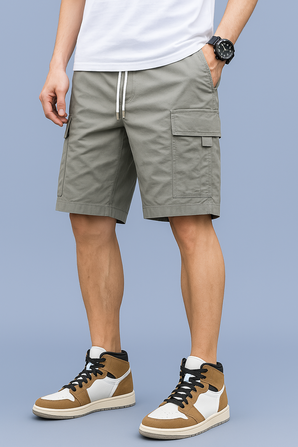 Men's Cotton Casual Cargo Shorts Pack of 3